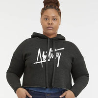 ABLTY Signature Cropped Hoodie - Black