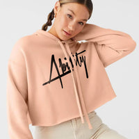 ABLTY Signature Cropped Hoodie - Peach