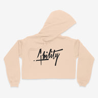 ABLTY Signature Cropped Hoodie - Peach